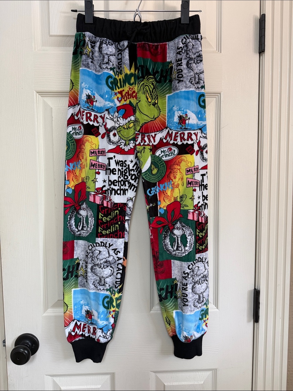 Justice The Grinch Multi-Color Kids Pajama Bottoms